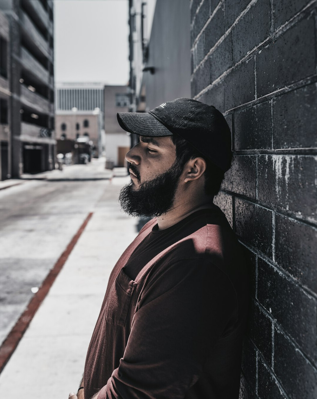 Portrait of a bearded man smiling