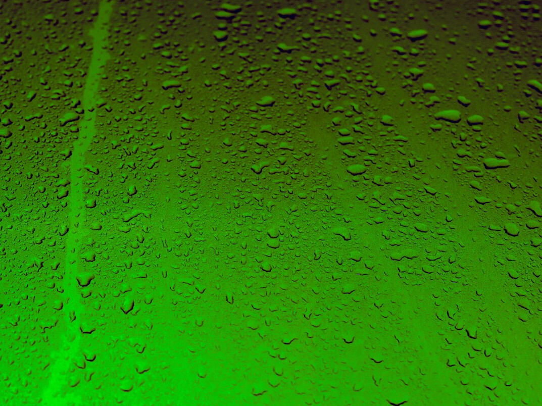 Green digital code rain on a dark screen